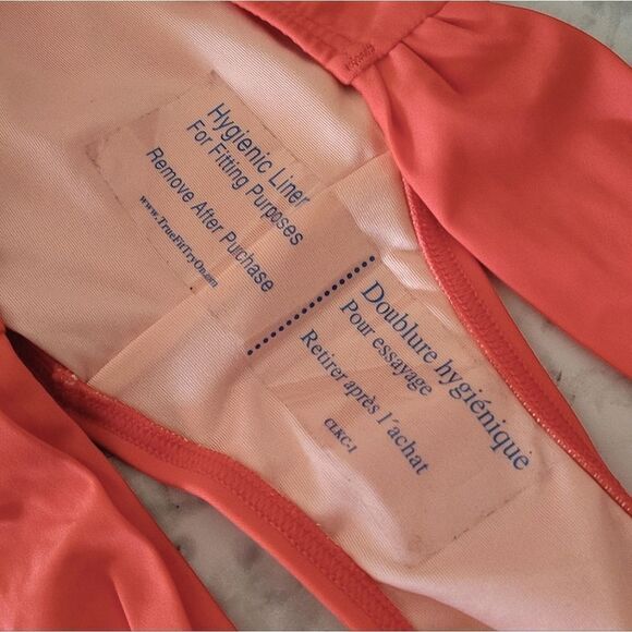 Victoria's Secret 2014 Coral Side Logo Lowrise Bikini Bottoms Large NWOT - Picture 11 of 16